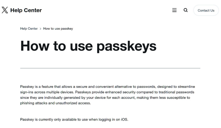 华州苹果维修店铺分享iOS用户如何通过通行密钥(Passkey)登录 